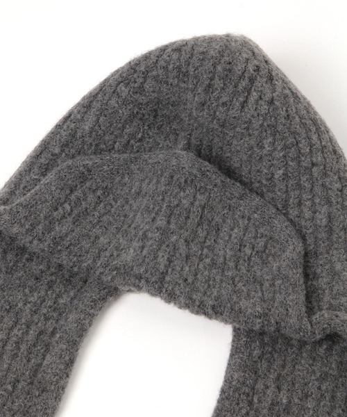 LEPSIM（レプシィム）の「フライトニットキャップ　598104（ニットキャップ/ビーニー・レディース・ブラック/グレー・ONE SIZE）」の9枚目の写真