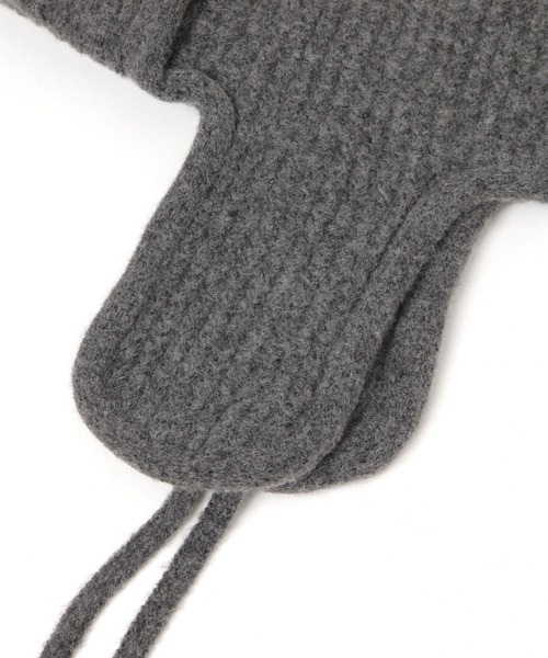 LEPSIM（レプシィム）の「フライトニットキャップ　598104（ニットキャップ/ビーニー・レディース・ブラック/グレー・ONE SIZE）」の11枚目の写真