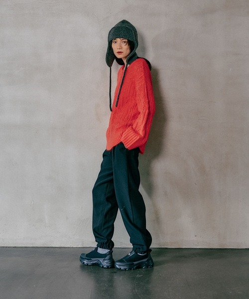 LEPSIM（レプシィム）の「フライトニットキャップ　598104（ニットキャップ/ビーニー・レディース・ブラック/グレー・ONE SIZE）」の19枚目の写真