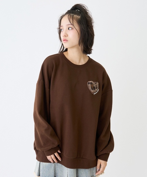 セール】【綿100％】裏起毛アニマルルーズスウェット（スウェット