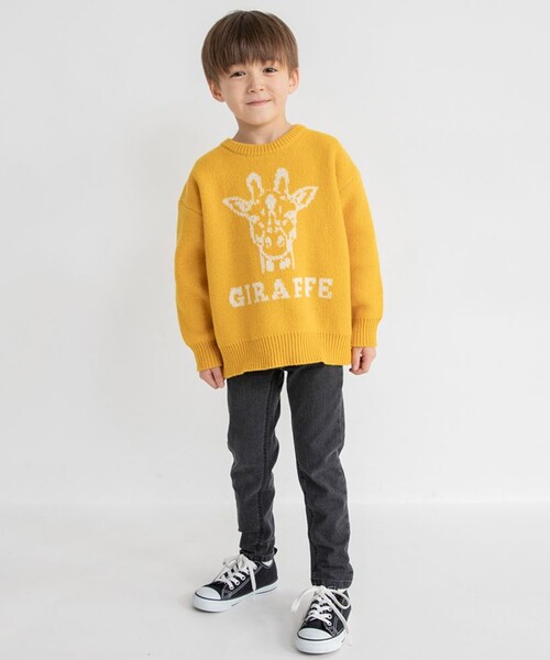 BRANSHES(ブランシェス)の「【あったか/フィットストレート】プレミアムストレッチ裏起毛デニムロングパンツ(デニムパンツ・キッズ・ネイビー/ブラック・150/120/110/140/130/100/90)」の12枚目の写真