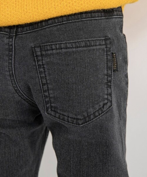 BRANSHES(ブランシェス)の「【あったか/フィットストレート】プレミアムストレッチ裏起毛デニムロングパンツ(デニムパンツ・キッズ・ネイビー/ブラック・150/120/110/140/130/100/90)」の16枚目の写真