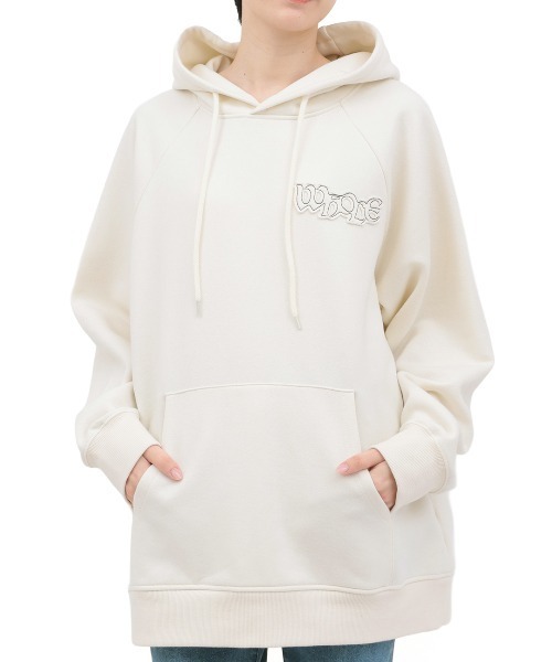 チチカカ（チチカカ）の「裏起毛ロゴパッチフーディー（パーカー・レディース・パープル/ブラック/アイボリー・FREE）」の14枚目の写真