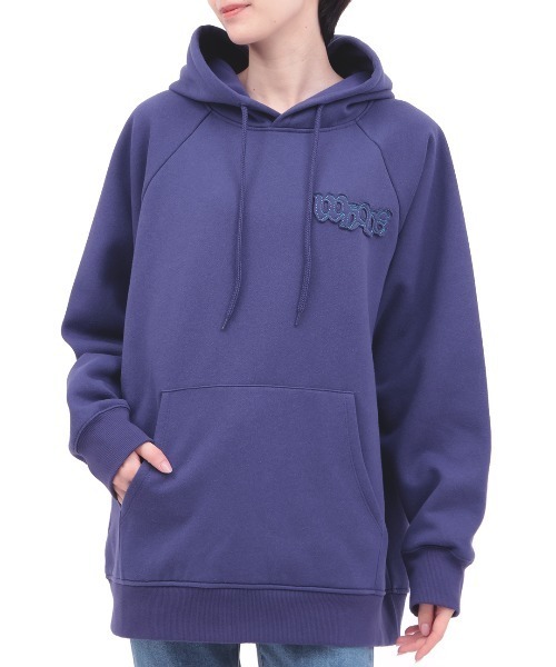 チチカカ（チチカカ）の「裏起毛ロゴパッチフーディー（パーカー・レディース・パープル/ブラック/アイボリー・FREE）」の15枚目の写真