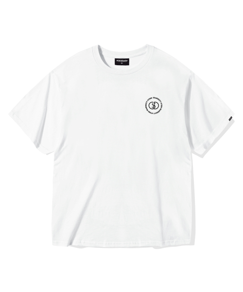 GRANDIOSITY(グランディオシティ)の「サークルスタジオロゴオーバーサイズ半袖Tシャツ(ホワイト)(Tシャツ/カットソー・メンズ・その他・FREE)」の2枚目の写真