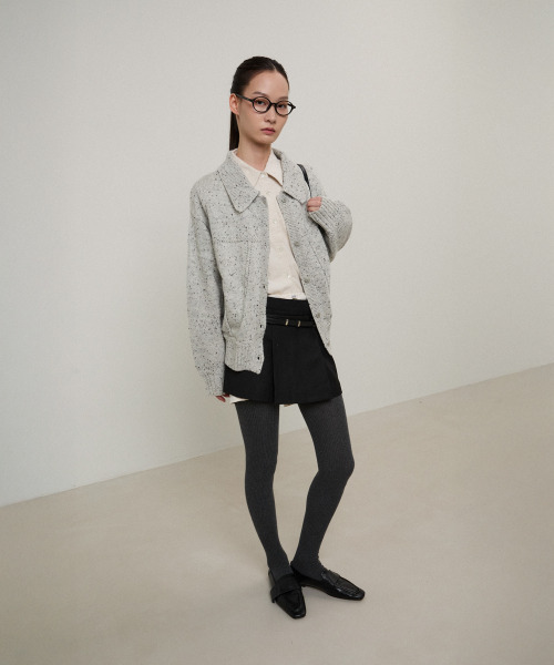 LMOOD(エルムード)の「(W) サトリアルウールギャバジンマイクロスカートブラック(スカート・レディース・その他・36/38)」の2枚目の写真