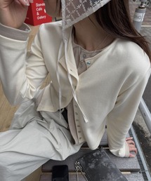 shell button layered color tops