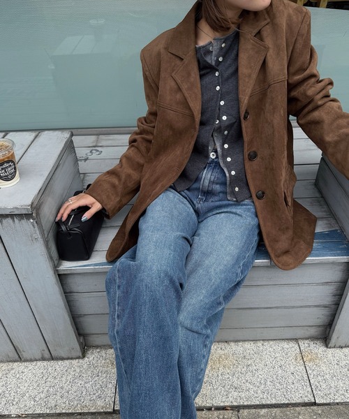 nananamoe(ナナナモエ)の「shell button layered color tops(カーディガン/ボレロ・レディース・チャコールグレー/杢グレー/ホワイト系その他/レッド・FREE)」の17枚目の写真