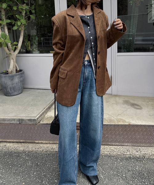 nananamoe(ナナナモエ)の「shell button layered color tops(カーディガン/ボレロ・レディース・チャコールグレー/杢グレー/ホワイト系その他/レッド・FREE)」の18枚目の写真