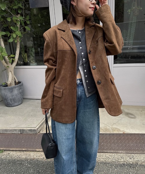nananamoe(ナナナモエ)の「shell button layered color tops(カーディガン/ボレロ・レディース・チャコールグレー/杢グレー/ホワイト系その他/レッド・FREE)」の20枚目の写真