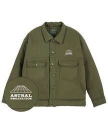 シグニチャーロゴオーバーサイズトラッカージャケット_カーキ
