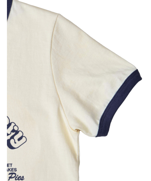 PAPERBOY(ペーパーボーイ)の「チェリーリンガー半袖Tシャツ-ネイビー(Tシャツ/カットソー・レディース・その他・SMALL/MEDIUM)」の7枚目の写真