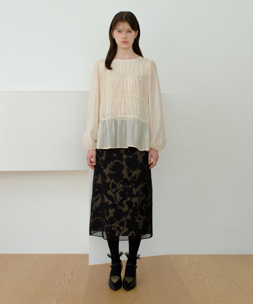 Two-Tone Effect H-Line Skirt