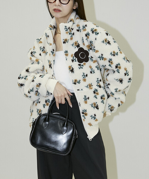 マリークワント ブルゾン ジャケット モコモコ 新品未使用 MARY QUANT - マリークワント ジャケット ブルゾン フェイクファー M