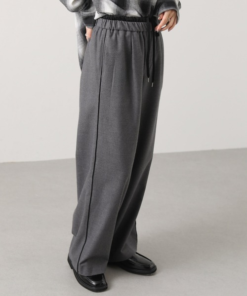Gready Brilliant（グレディブリリアン）の「Ｗウエストセミワイドパンツ（その他パンツ・レディース・トップグレー/チャコールグレー・38）」の2枚目の写真