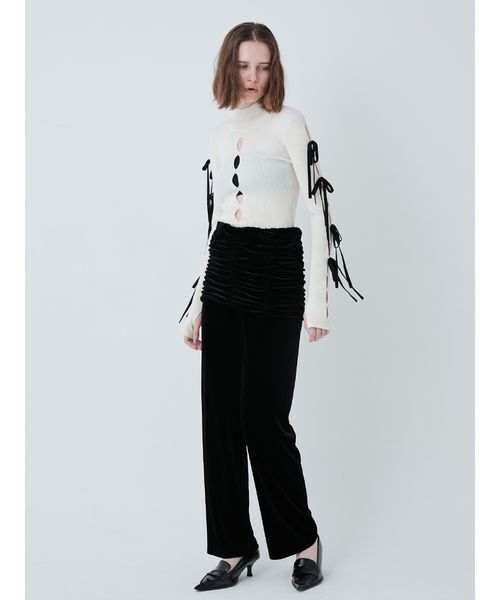 SORIN(ソリン )の「Ribbon Eyelet Top/リボンアイレットトップ(ニット/セーター・レディース・レッド/ホワイト/ブラック・38)」の16枚目の写真