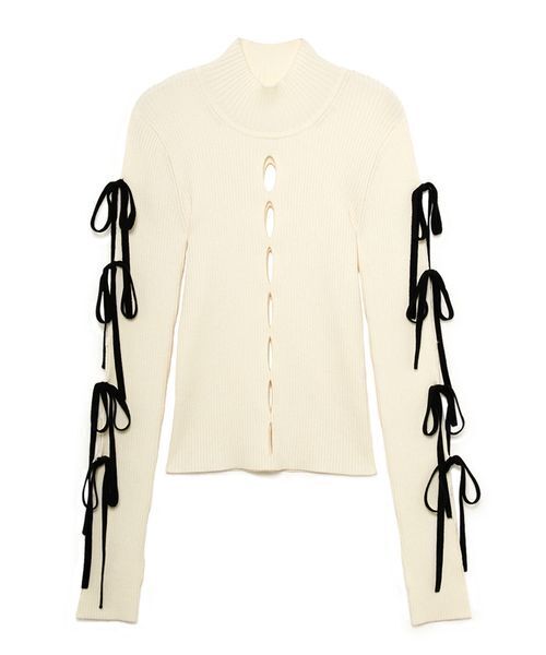 SORIN(ソリン )の「Ribbon Eyelet Top/リボンアイレットトップ(ニット/セーター・レディース・レッド/ホワイト/ブラック・38)」の18枚目の写真