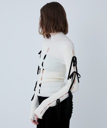 SORIN | Ribbon Eyelet Top/リボンアイレットトップ(ニット/セーター)