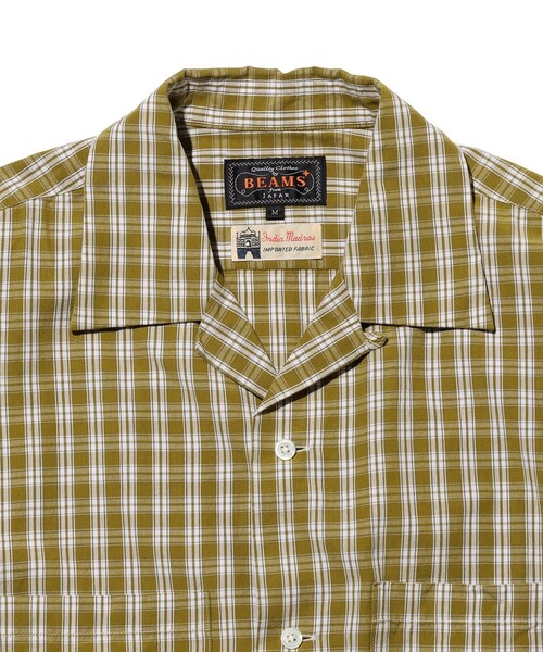 BEAMS PLUS(ビームスプラス)の「マドラス オープンカラー シャツ(シャツ/ブラウス・メンズ・ブルー/イエロー/グリーン・X-LARGE/LARGE/MEDIUM/SMALL)」の5枚目の写真