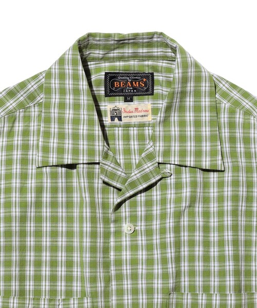 BEAMS PLUS(ビームスプラス)の「マドラス オープンカラー シャツ(シャツ/ブラウス・メンズ・ブルー/イエロー/グリーン・X-LARGE/LARGE/MEDIUM/SMALL)」の11枚目の写真