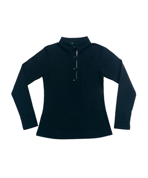 BERMUDAGRASS(バミューダグラス)の「ベーシックロゴPK Tシャツ_ブラック(ポロシャツ・レディース・その他・SMALL/MEDIUM)」の2枚目の写真