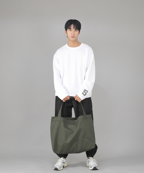 SAINTCREW（セントクルー）の「メガビッグサイズソリッドエコバッグ MSE-140 カーキ BKS（エコバッグ/サブバッグ・メンズ・その他・フリー）」の2枚目の写真