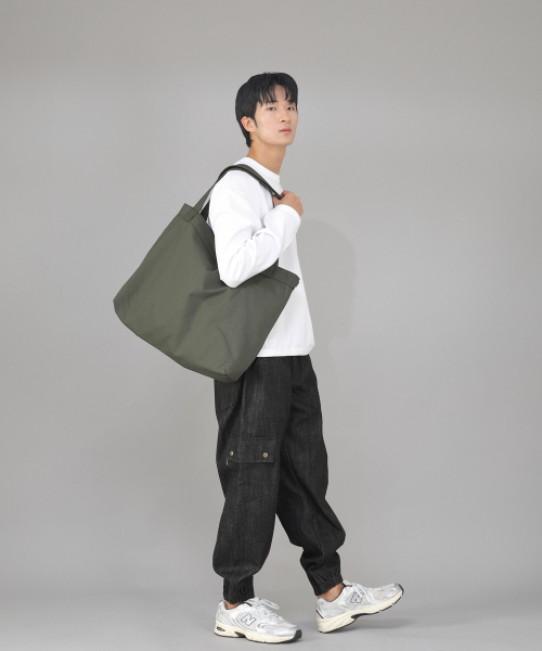 SAINTCREW（セントクルー）の「メガビッグサイズソリッドエコバッグ MSE-140 カーキ BKS（エコバッグ/サブバッグ・メンズ・その他・フリー）」の3枚目の写真