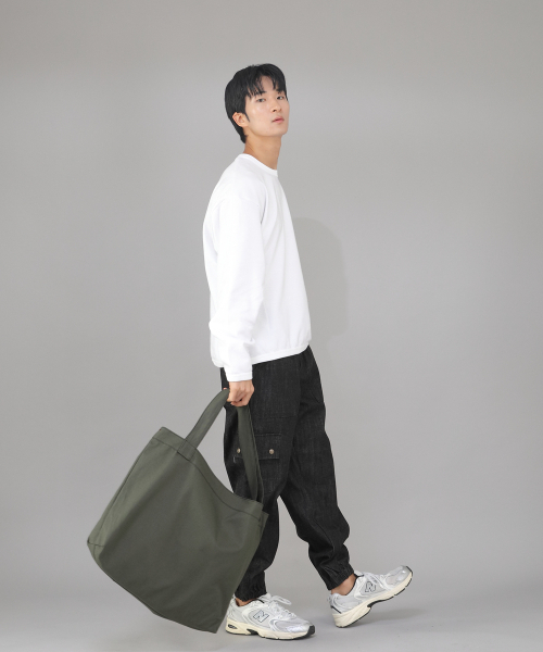 SAINTCREW（セントクルー）の「メガビッグサイズソリッドエコバッグ MSE-140 カーキ BKS（エコバッグ/サブバッグ・メンズ・その他・フリー）」の4枚目の写真