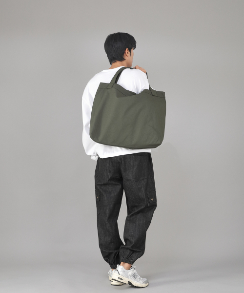 SAINTCREW（セントクルー）の「メガビッグサイズソリッドエコバッグ MSE-140 カーキ BKS（エコバッグ/サブバッグ・メンズ・その他・フリー）」の5枚目の写真