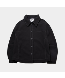 PLACESTUDIOMAN（プレイススタジオメンズ）の「ウォッシングステッチ配色シングルカラー フォーマルジャケット [ブラック]（デニムジャケット）」