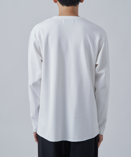 B.C STOCK(ベーセーストック)の「《追加》裏起毛 ハニカムサーマル ロングスリーブTシャツ(Tシャツ/カットソー・メンズ・ホワイト/ホワイト系その他・SMALL/MEDIUM/LARGE)」の9枚目の写真
