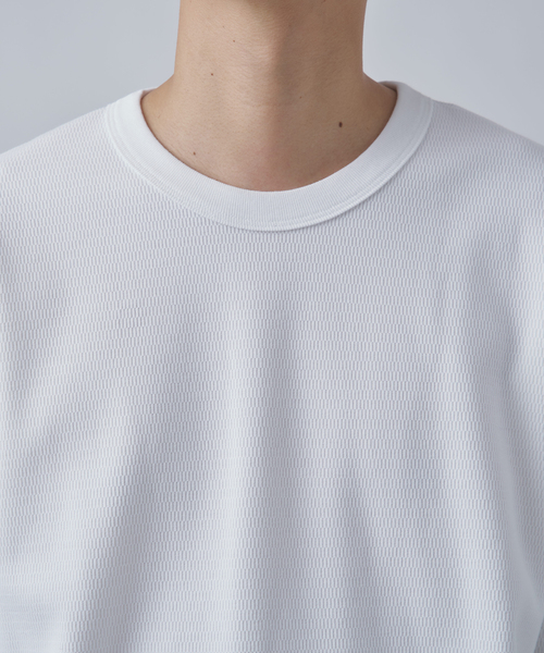 B.C STOCK(ベーセーストック)の「《追加》裏起毛 ハニカムサーマル ロングスリーブTシャツ(Tシャツ/カットソー・メンズ・ホワイト/ホワイト系その他・SMALL/MEDIUM/LARGE)」の10枚目の写真