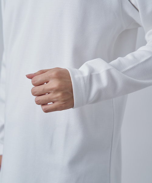 B.C STOCK(ベーセーストック)の「《追加》裏起毛 ハニカムサーマル ロングスリーブTシャツ(Tシャツ/カットソー・メンズ・ホワイト/ホワイト系その他・SMALL/MEDIUM/LARGE)」の12枚目の写真