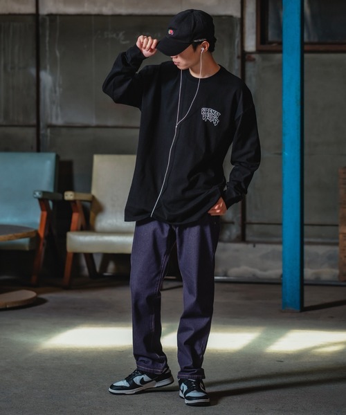 En serio TOKYO(エンソリオトーキョー)の「【SIDEWAYSTANCE】ドリップスマイリー長袖Tシャツ(Tシャツ/カットソー・メンズ・ブラック系/パープル系その他/ホワイト系・MEDIUM/LARGE)」の11枚目の写真