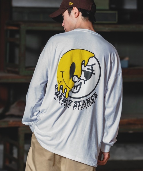 En serio TOKYO(エンソリオトーキョー)の「【SIDEWAYSTANCE】ドリップスマイリー長袖Tシャツ(Tシャツ/カットソー・メンズ・ブラック系/パープル系その他/ホワイト系・MEDIUM/LARGE)」の13枚目の写真