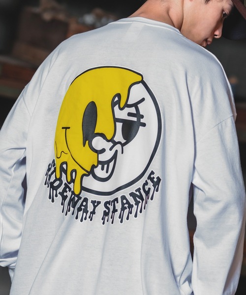 En serio TOKYO(エンソリオトーキョー)の「【SIDEWAYSTANCE】ドリップスマイリー長袖Tシャツ(Tシャツ/カットソー・メンズ・ブラック系/パープル系その他/ホワイト系・MEDIUM/LARGE)」の14枚目の写真
