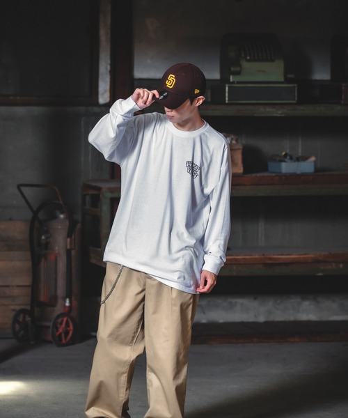 En serio TOKYO(エンソリオトーキョー)の「【SIDEWAYSTANCE】ドリップスマイリー長袖Tシャツ(Tシャツ/カットソー・メンズ・ブラック系/パープル系その他/ホワイト系・MEDIUM/LARGE)」の15枚目の写真