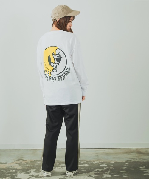 En serio TOKYO(エンソリオトーキョー)の「【SIDEWAYSTANCE】ドリップスマイリー長袖Tシャツ(Tシャツ/カットソー・メンズ・ブラック系/パープル系その他/ホワイト系・MEDIUM/LARGE)」の19枚目の写真