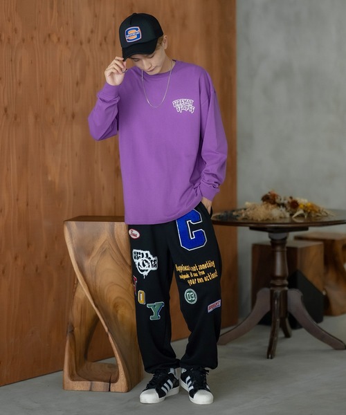 En serio TOKYO(エンソリオトーキョー)の「【SIDEWAYSTANCE】ドリップスマイリー長袖Tシャツ(Tシャツ/カットソー・メンズ・ブラック系/パープル系その他/ホワイト系・MEDIUM/LARGE)」の22枚目の写真