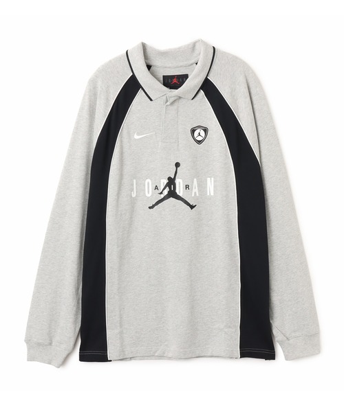 JORDAN BRAND(ジョーダンブランド)の「JORDAN BRAND M J FLT LS POLO JRSY / ジョーダン ブランド FLT L/S ポロ ジャージ / NIKE【SP】(ポロシャツ・メンズ・グレー/ブラック・M/S/XXL/XL/L)」の2枚目の写真