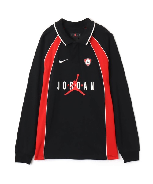 JORDAN BRAND(ジョーダンブランド)の「JORDAN BRAND M J FLT LS POLO JRSY / ジョーダン ブランド FLT L/S ポロ ジャージ / NIKE【SP】(ポロシャツ・メンズ・グレー/ブラック・M/S/XXL/XL/L)」の1枚目の写真
