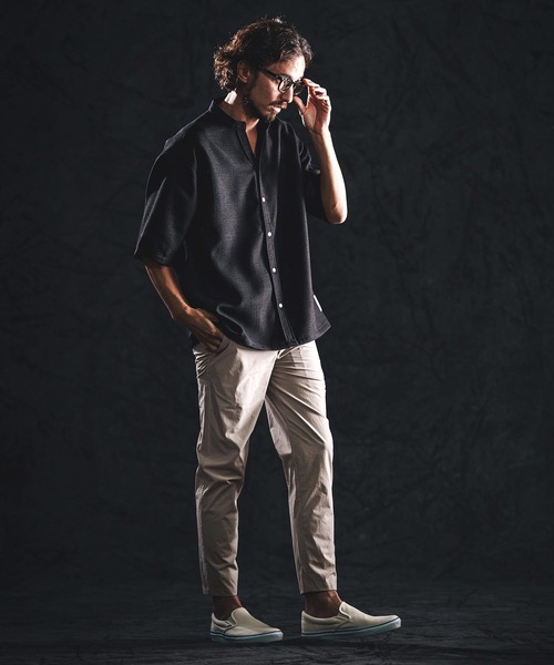 wjk reluxe（ダブルジェーケーリラックス）の「mp14488-cool touch tapered pants テーパードパンツ(WR26S-08)（その他パンツ・メンズ・ブラック/グレイッシュベージュ/ネイビー・L/M/S）」の9枚目の写真