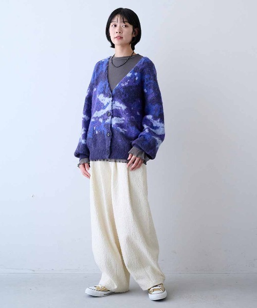 MEDE19F(メデジュウキュウ)の「MEDE19F プリーツドッキングトップス(Tシャツ/カットソー・レディース・チャコールグレー/アイボリー/ブラック・M)」の10枚目の写真