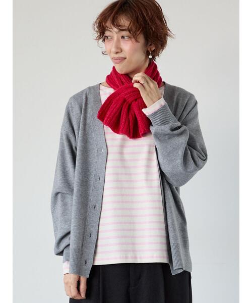 Lugnoncure（ルノンキュール）の「もちもちVネックカーディガン（カーディガン/ボレロ・レディース・ミント/イエロー/チャコールグレー/グレー・F）」の3枚目の写真