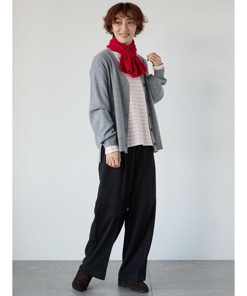 Lugnoncure（ルノンキュール）の「もちもちVネックカーディガン（カーディガン/ボレロ・レディース・ミント/イエロー/チャコールグレー/グレー・F）」の9枚目の写真