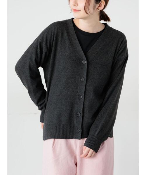 Lugnoncure（ルノンキュール）の「もちもちVネックカーディガン（カーディガン/ボレロ・レディース・ミント/イエロー/チャコールグレー/グレー・F）」の16枚目の写真