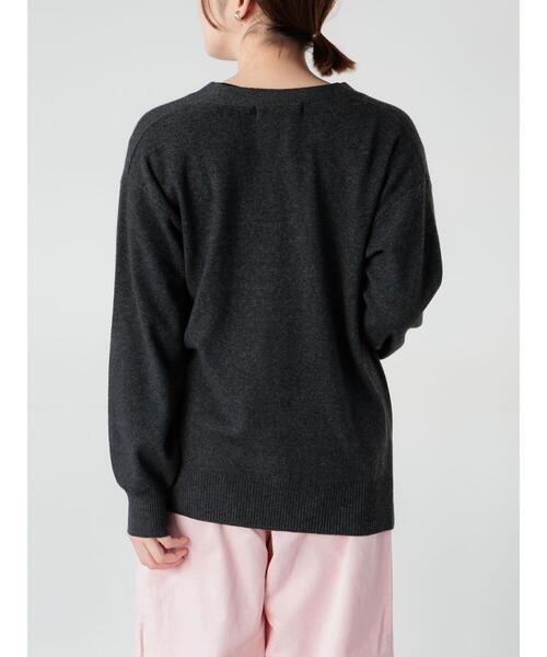 Lugnoncure（ルノンキュール）の「もちもちVネックカーディガン（カーディガン/ボレロ・レディース・ミント/イエロー/チャコールグレー/グレー・F）」の18枚目の写真