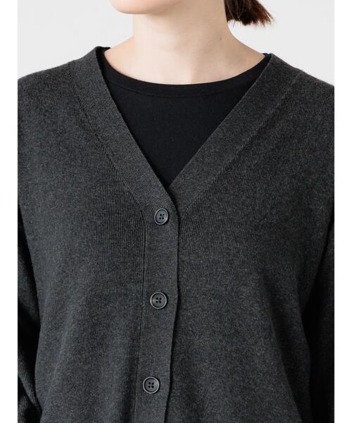 Lugnoncure（ルノンキュール）の「もちもちVネックカーディガン（カーディガン/ボレロ・レディース・ミント/イエロー/チャコールグレー/グレー・F）」の19枚目の写真