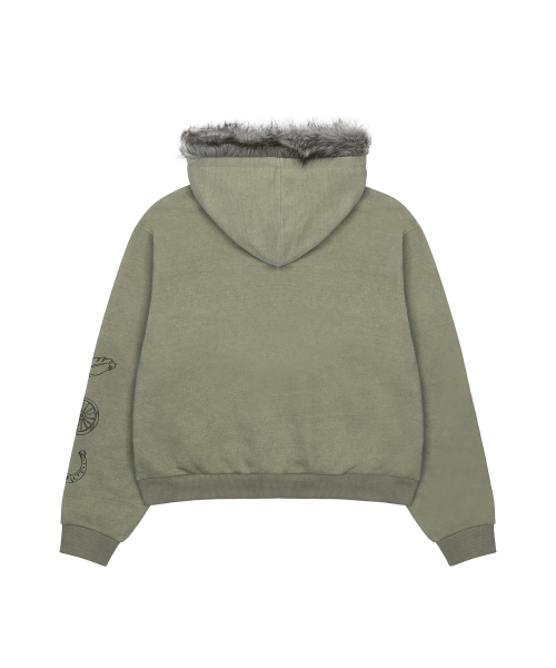 LARTIGENT(ラーティゼン)の「L21 SNOW FUR HOOD ZIP-UP(KHAKI)(パーカー・レディース・その他・FREE)」の20枚目の写真
