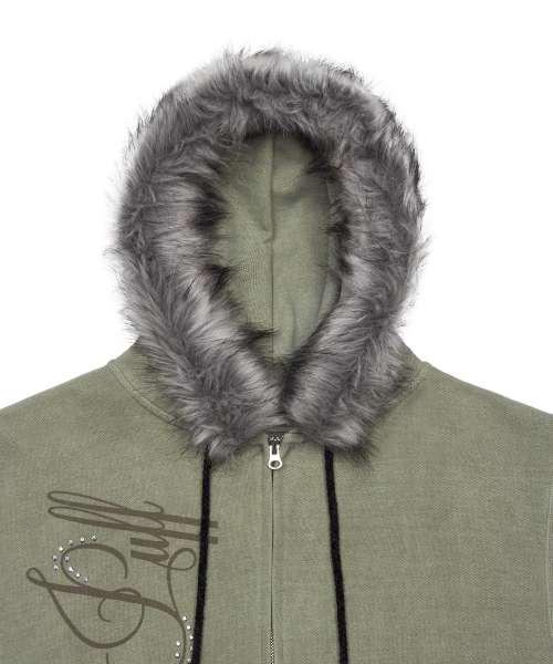 LARTIGENT(ラーティゼン)の「L21 SNOW FUR HOOD ZIP-UP(KHAKI)(パーカー・レディース・その他・FREE)」の21枚目の写真